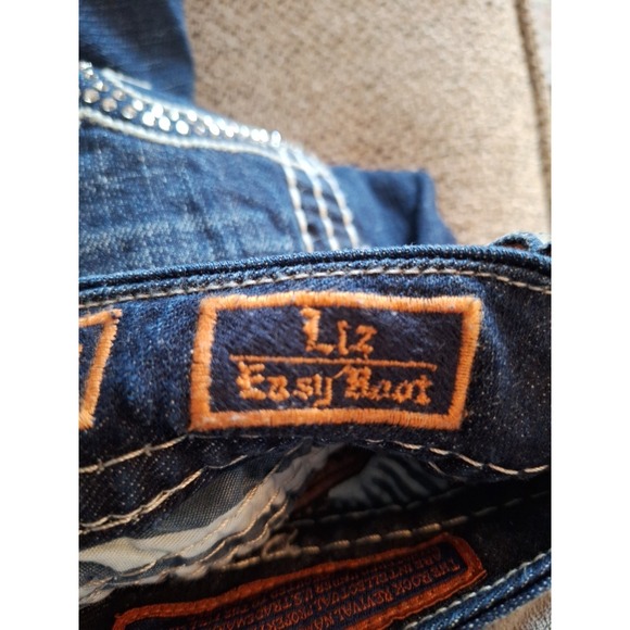 Rock Revival Jeans Liz Easy Boot Stretch Rhinestones Women Size 34 - Picture 10 of 11